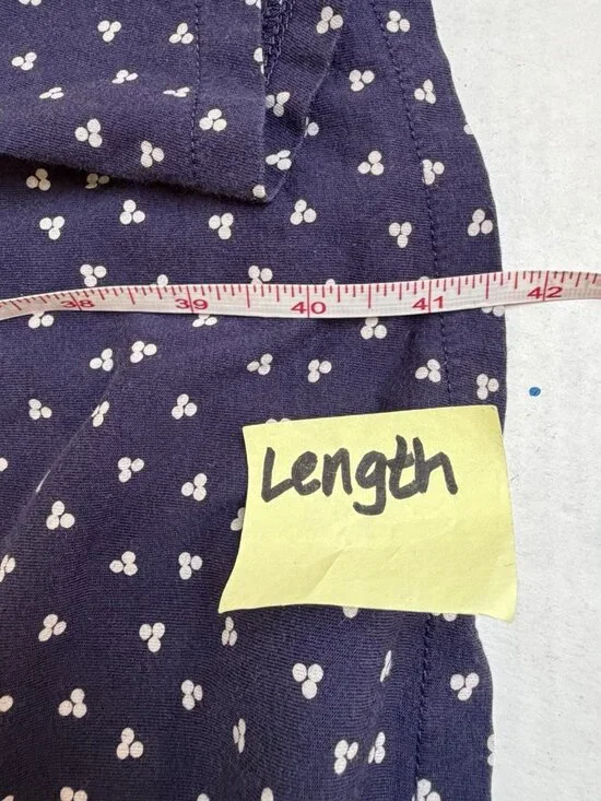 Boden Jersey Shirt Dress Womens 8 R Blue Polka Dots Tie Back Party Summer Vacay - Picture 10 of 11